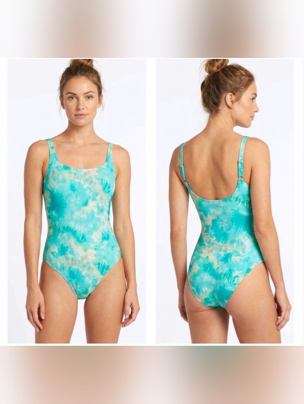 NWOT Johnny Was Calme Tank One-Piece Tie-dye Swimsuit, Large, $158 MSRP